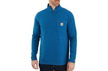 Image of Carhartt Force Relaxed Fit Midweight Long-Sleeve T-Shirt - Mens, Light Huron Heather, Large, 104255-446-REG-L