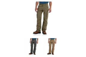 Image of Carhartt Force Tappen Cargo Pant for Mens, Burnt Olive, Gravel, Yukon