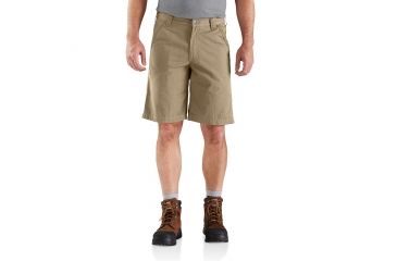 Image of Carhartt Force Tappen Work Short - Mens, Dark Khaki, 36 Waist 103021-253-36