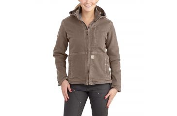 Image of Carhartt Full Swing Caldwell Stretch Sandstone Jacket for Womens, Taupe Gray, Extra Large/Regular 102248-032-REG-XL