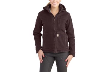 Image of Carhartt Full Swing Caldwell Stretch Sandstone Jacket for Womens, Deep Wine, Large/Regular 102248-643-REG-L