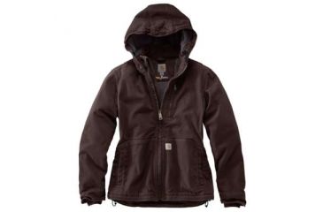 Image of Carhartt Full Swing Caldwell Stretch Sandstone Jacket - Womens, Dark Brown/Shadow, XXL, 102248-904-REG-XXL