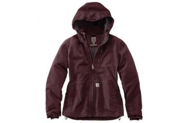 Image of Carhartt Full Swing Caldwell Stretch Sandstone Jacket - Womens, Deep Wine/Shadow, L, 102248-633-REG-L