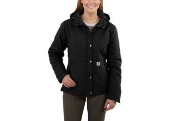 Image of Carhartt Full Swing Cryder Stretch QD Jacket - Women's, Black, Extra Small, Regular, 102246-001-REG-XS