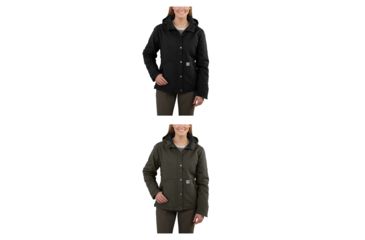 Image of Carhartt Full Swing Cryder Stretch QD Jacket for Womens, Black, Olive