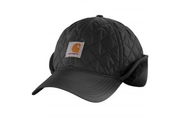 Image of Carhartt GilliaQuilted Cap for Mens, Black, Large/Extra Large 102355-001-LXL