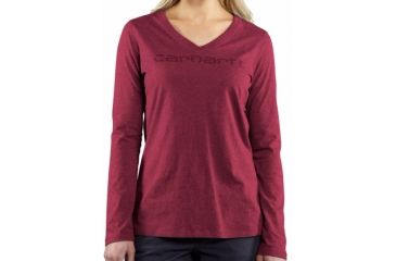 Image of Hardin T-Shirt - Womens-Dark Red Heather-X-Small