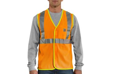 Image of Carhartt High-Visibilty Class 2 Vest, Brite Orange, Medium/Regular 100501-824-REG-M