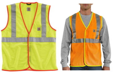 Image of Carhartt High-Visibilty Class 2 Vest, Brite Lime, Brite Orange
