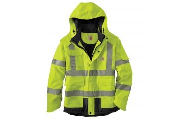 Image of Carhartt Hig-Visibility Class 3 Sherwood Jacket - Men's, Brite Lime, Extra Large, Regular, 100787-323-REG-XL