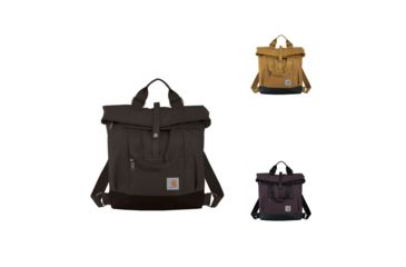 Image of Carhartt Hybrid Backpack, Black, Carhartt Brown, Wine