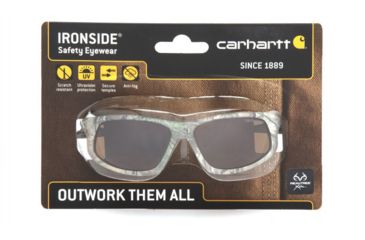 Image of Carhartt Ironside Safety Glasses w/ Bronze Anti-Fog Lens, Realtree, CHRT618DTCC