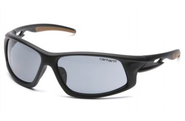 Image of Carhartt Ironside Safety Glasses w/ Gray Anti-Fog Lens, Black/Tan, CHB620DT