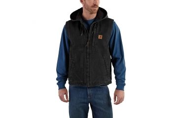 Image of Carhartt Knoxville Vest for Mens, Black, Medium/Regular 101687-001-REG-M