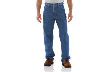 Image of Carhartt Loose Original Fit Signature Denim Dungaree for Mens, Darkstone, 32/32 B237-DST-32-32