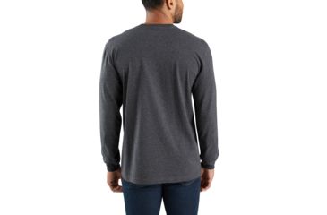 Image of Carhartt Lubbock Carhartt USA Graphic Long Sleeve T-Shirt - Mens, Carbon Heather, Medium, 103847-026REGMA