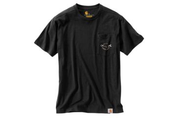 Image of Carhartt Maddock Carhartt Strong Graphic Pocket Short Sleeve Tee - Mens, Black, 2XL-Regular, 103565-001-2XL-REG
