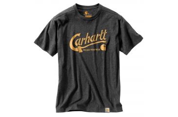 Image of Carhartt Maddock Graphic Carhartt Ax Short Sleeve T-shirt - Mens, Carbon Heather, XL-REG 103183-026-REG-XL