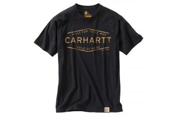 Image of Carhartt Maddock MBH Graphic Short Sleeve T-shirt - Mens, Black, M-REG 103182-001-REG-M