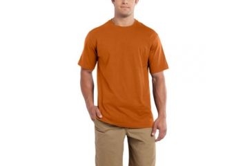 Image of Maddock Non-Pocket Short Sleeve T-Shirt - Mens-Rust-XX-Large