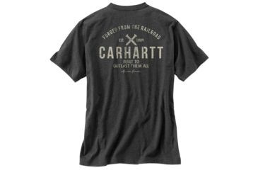 Image of Carhartt Maddock Outlast Graphic Pocket Short Sleeve T-Shirt Regular - Mens, Carbon Heather, Large-Regular, 103562-026-L-REG
