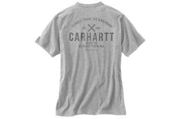 Image of Carhartt Maddock Outlast Graphic Pocket Short Sleeve T-Shirt Regular - Mens, Heather Gray, 2XL-Regular, 103562-034-2XL-REG