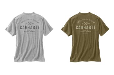 Image of Carhartt Maddock Outlast Graphic Pocket Short Sleeve T-Shirt Regular - Mens, Heather Gray, Military Olive Heather