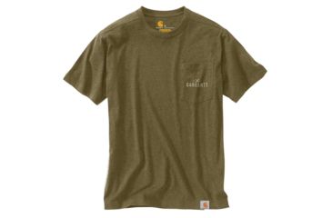 Image of Carhartt Maddock Outlast Graphic Pocket Short Sleeve T-Shirt Regular - Mens, Military Olive Heather, Large-Regular, 103562-397-L-REG