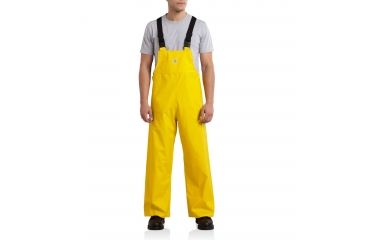 Image of Carhartt Mayne Bib Overall for Mens, Yellow, 3XL/Tall 101075-701-TLL-3XL