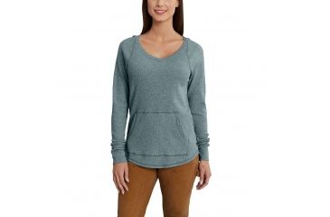 Image of Carhartt Meadow Hoodie for Womens, Sea Glass Heather, Large/Regular 102774-334-REG-L
