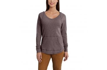 Image of Carhartt Meadow Hoodie for Womens, Sparrow Heather, Large/Regular 102774-549-REG-L