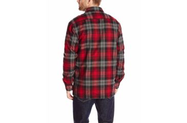 Image of Carhartt Mens Hubbard Sherpa Lined Shirt Jac, Dark Crimson, Medium, 101752-608REGMA