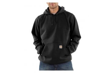 Image of Midweight Hooded Pullover Sweatshirt - Mens-Black-X-Large-Regular