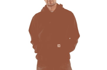 Image of Midweight Hooded Pullover Sweatshirt - Mens-Charcoal Heather-Medium-Regular