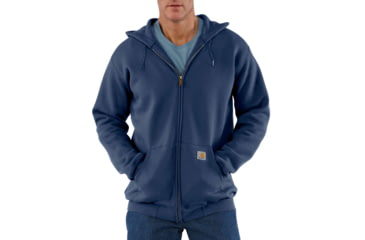 Image of Carhartt Midweight Sweatshirt Hdd Zip Front Org Fit-Mens, New Navy, 4XLarge, Tall, K122-472-TLL-4XL