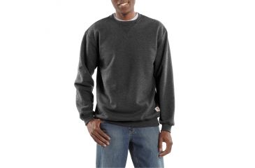 Image of Carhartt MW Crewneck Sweatshirt - Mens, Carbon Heather, XL-TALL K124-026-TLL-XLG