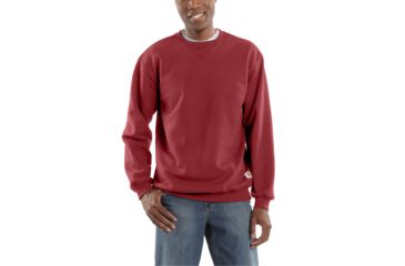 Image of Carhartt MW Crewneck Sweatshirt - Mens, Dark Crimson, L-REG K124-608-REG-LRG