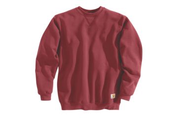 Image of Carhartt MW Crewneck Sweatshirt - Mens, Dark Crimson, L-REG K124-608-REG-LRG