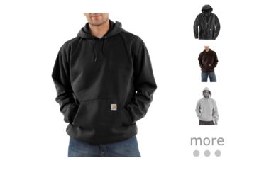 Image of Carhartt MW Sweatshirt Hdd Pullover Org Fit - Men's, Black, Carbon Heather, Dark Brown, Heather Grey, Moss, New Navy