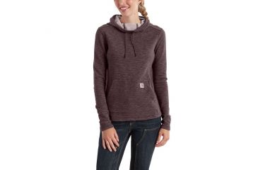 Image of Carhartt Newberry Cowl Hoodie for Womens, Deep Wine, Extra Large/Regular 102481-643-REG-XL