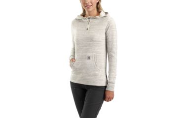 Image of Carhartt Norwalk Hoodie - Womens, Marshmellow Space Dye, L-REG 103061-110-REG-L