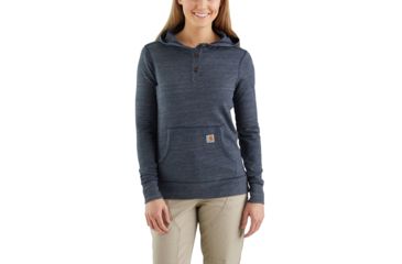 Image of Carhartt Norwalk Hoodie - Womens, Navy Space Dye, M-REG 103061-463-REG-M