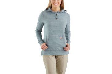 Image of Carhartt Norwalk Hoodie - Womens, Lead Space Dye, XL-REG 103061-496-REG-XL