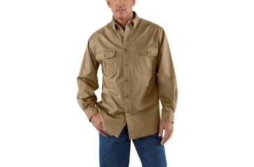 Image of Carhartt Oakman Work Shirt for Mens, Cottonwood, 2XL/Regular S09-266-REG-XXL