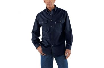 Image of Carhartt Oakman Work Shirt for Mens, Midnight, Medium/Regular S09-MDT-REG-MED