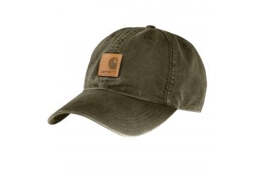 Image of Carhartt Odessa Cap for Mens, Army Green, One Size Fits All 100289-301-OFA