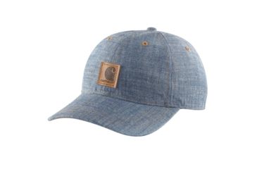 Image of Carhartt Odessa Chambray Cap for Womens, Light Indigo, One Size Fits All 102641-431-OFA