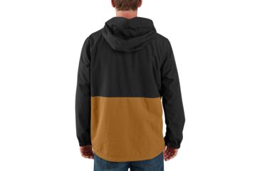 Image of Carhartt OJ039 Storm Defender Nylon Jacket - Mens, Black/Carhartt Brown, Small, 104039-N05-REG-S