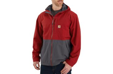 Image of Carhartt OJ039 Storm Defender Nylon Jacket - Mens, Oxblood/Shadow, Large, 104039-R15-REG-L