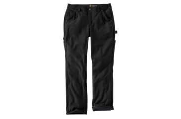 Image of Carhartt Original Fit Crawford Flce Lined Pant - Womens, Black, 4, Tall, 102213-001-TLL-4